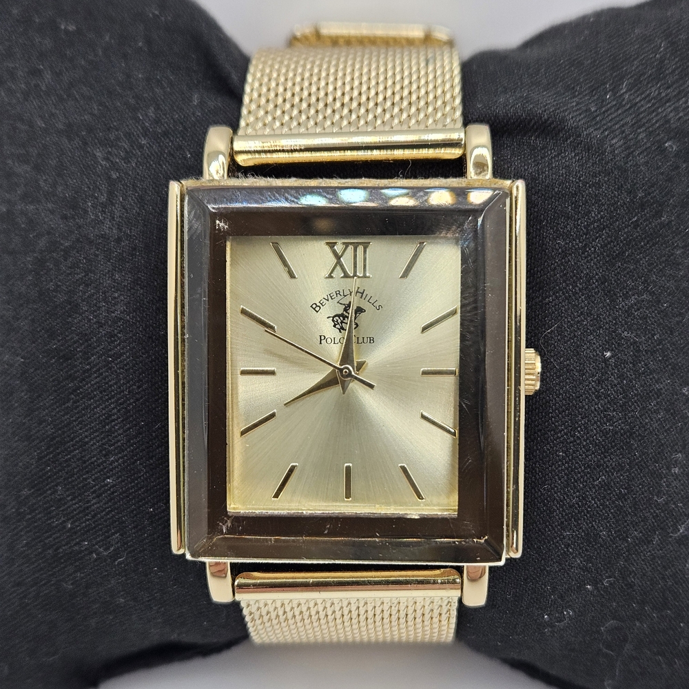 Beverly Hills Polo Club Gold tone Square Watch